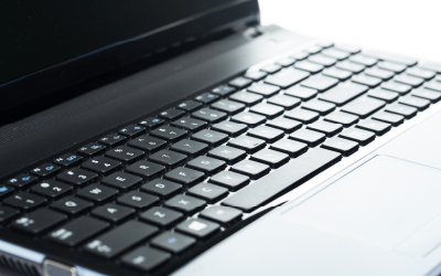 Nahaufnahme einer Computer Tastatur.